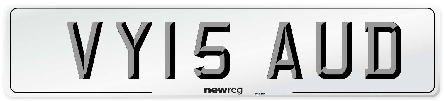 VY15 AUD Number Plate from New Reg
